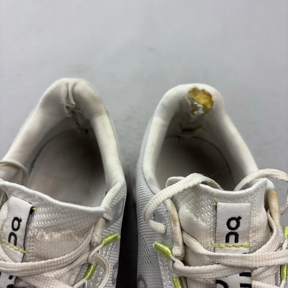 On Cloudsurfer Shoes Womens Size 9 Gray Lime CloudTec Running Sneakers Athletic